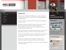 Tablet Screenshot of pro-tech-systeme.com
